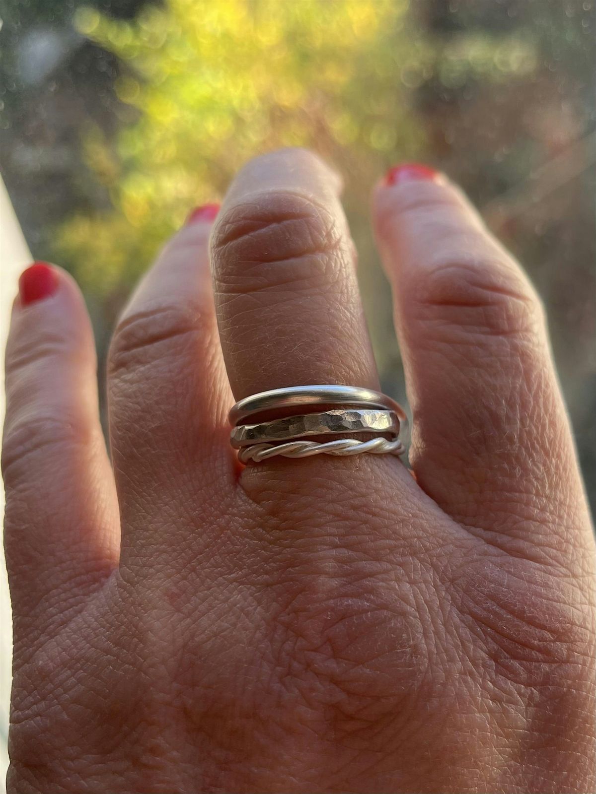 Silver Stacking Ring Class