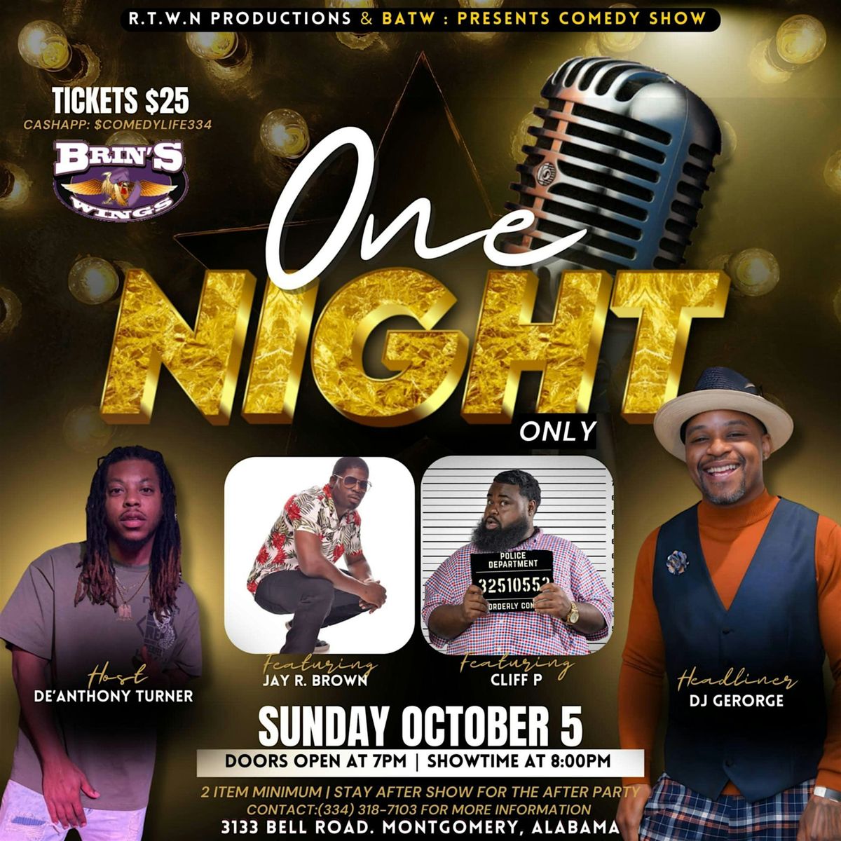 One Night Only Comedy Show