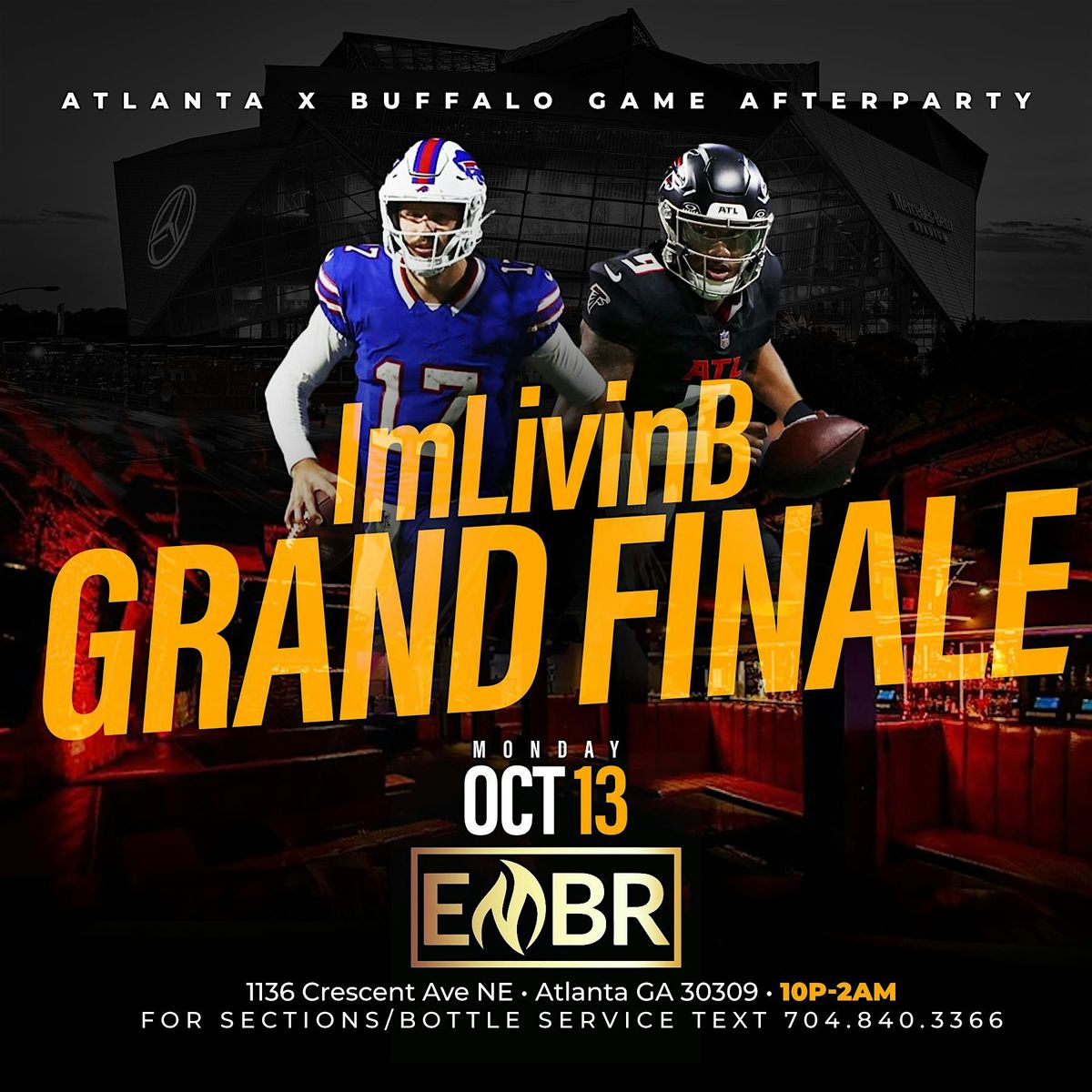 IMLIVINB BILLS\/ATL GAME AFTERPARTY(ATLANTA)