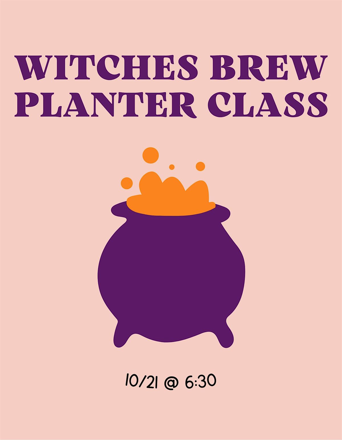 Witches Brew Planter Class