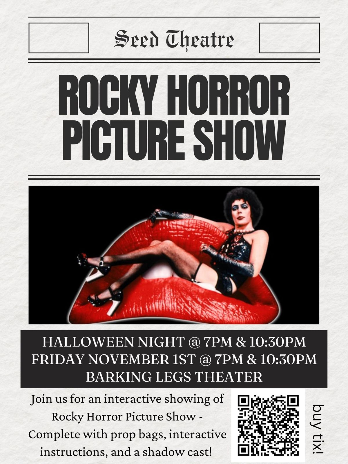 Rocky Horror Picture Show - Interactive Viewing w\/ Shadow Cast