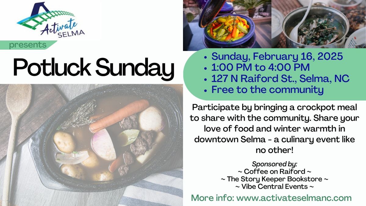 Activate Selma's Potluck Sunday