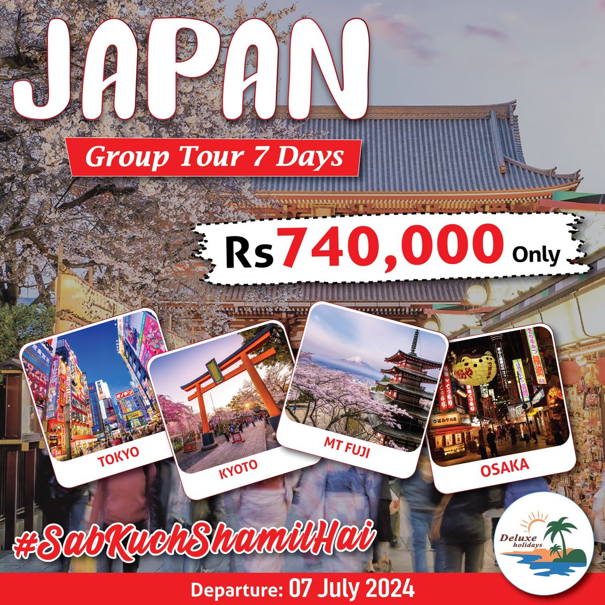 JAPAN GROUP TOUR 7 DAYS