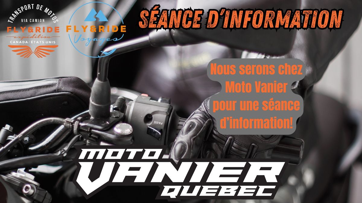 S\u00e9ance d'information chez Moto Vanier Quebec