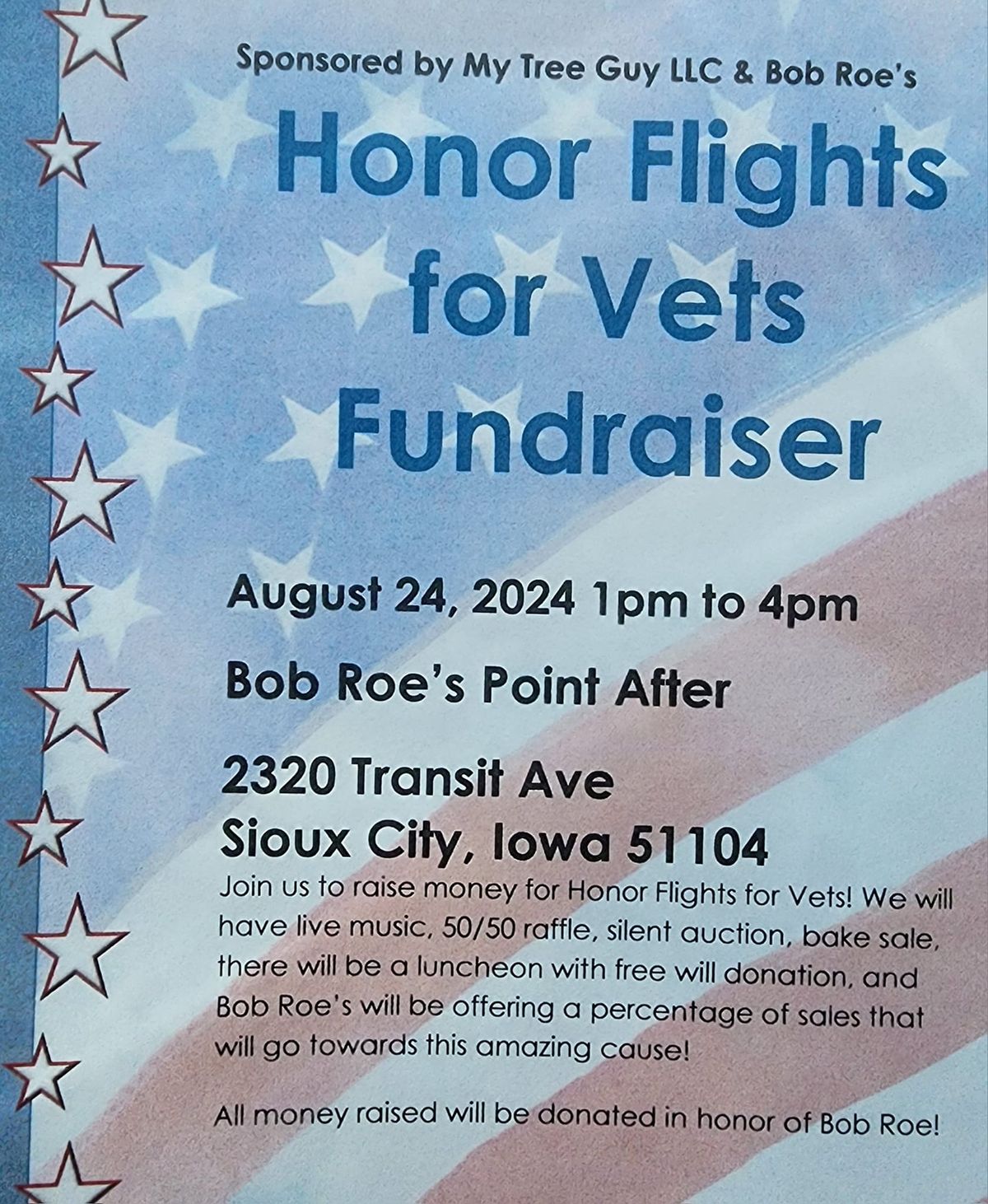 Honor Flights for Vet Fundraiser 