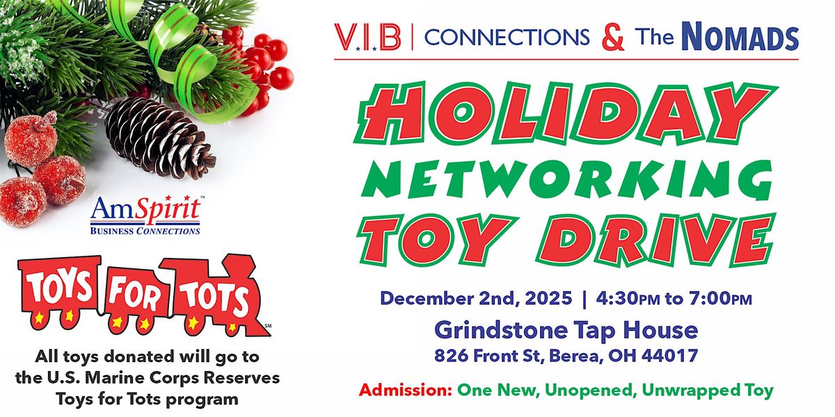 Spread Holiday Cheer with VIB Connections & The NOMADS Toys for Tots Drive!