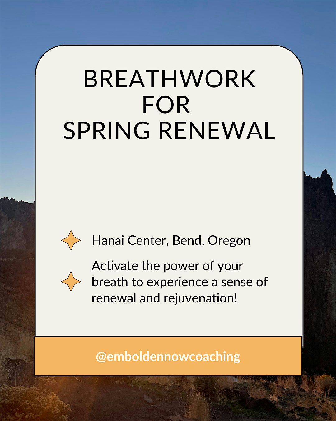 Breathwork for Spring Renewal