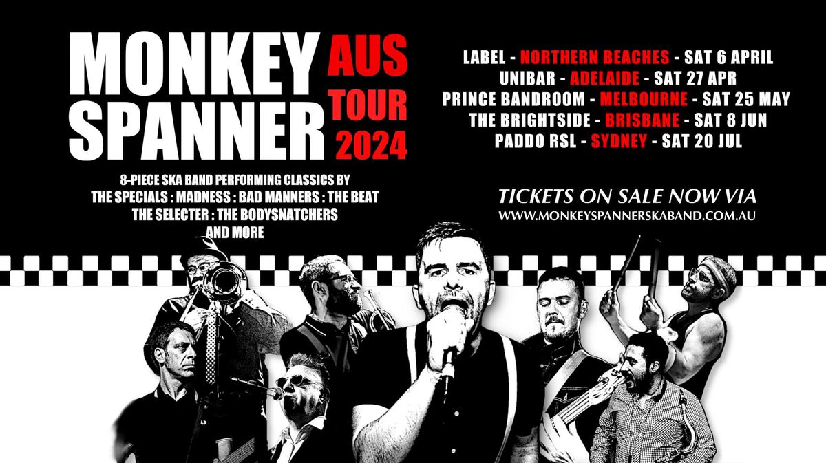 Monkey Spanner 8 Piece Ska Band @Paddo RSL, Sydney w\/ Special Guests
