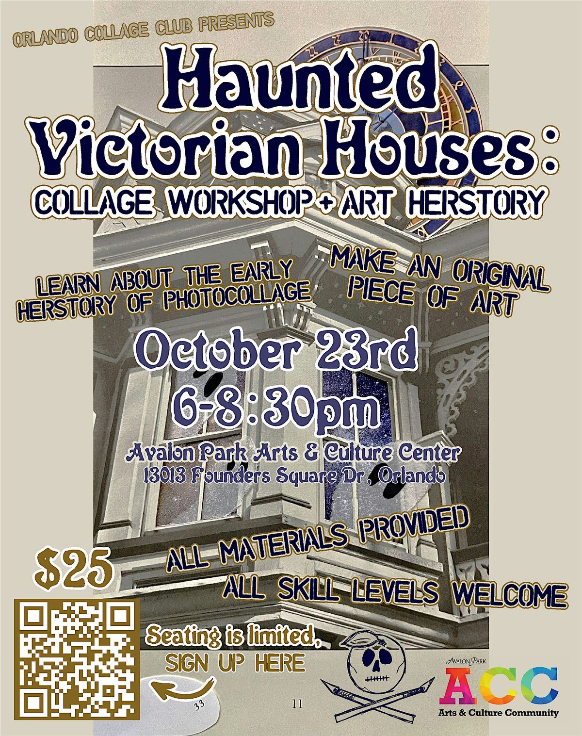 Haunted Victorian Houses: Collage Workshop + Art Herstory