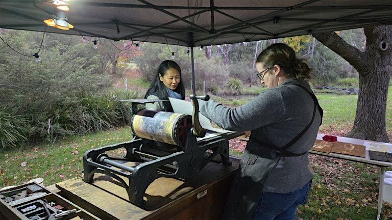 Ink & Drink @ Toowoomba Art Society \u2013 Pop-Up Letterpress Experience