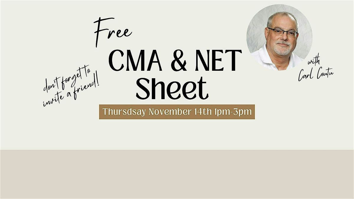 Carl Coutu- Net Sheet & CMA class