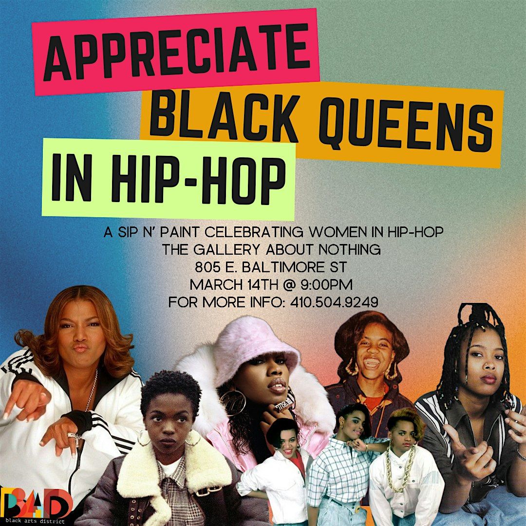 Appreciate Black Queens In Hip-Hop: Sip, Puff n Paint Experience!