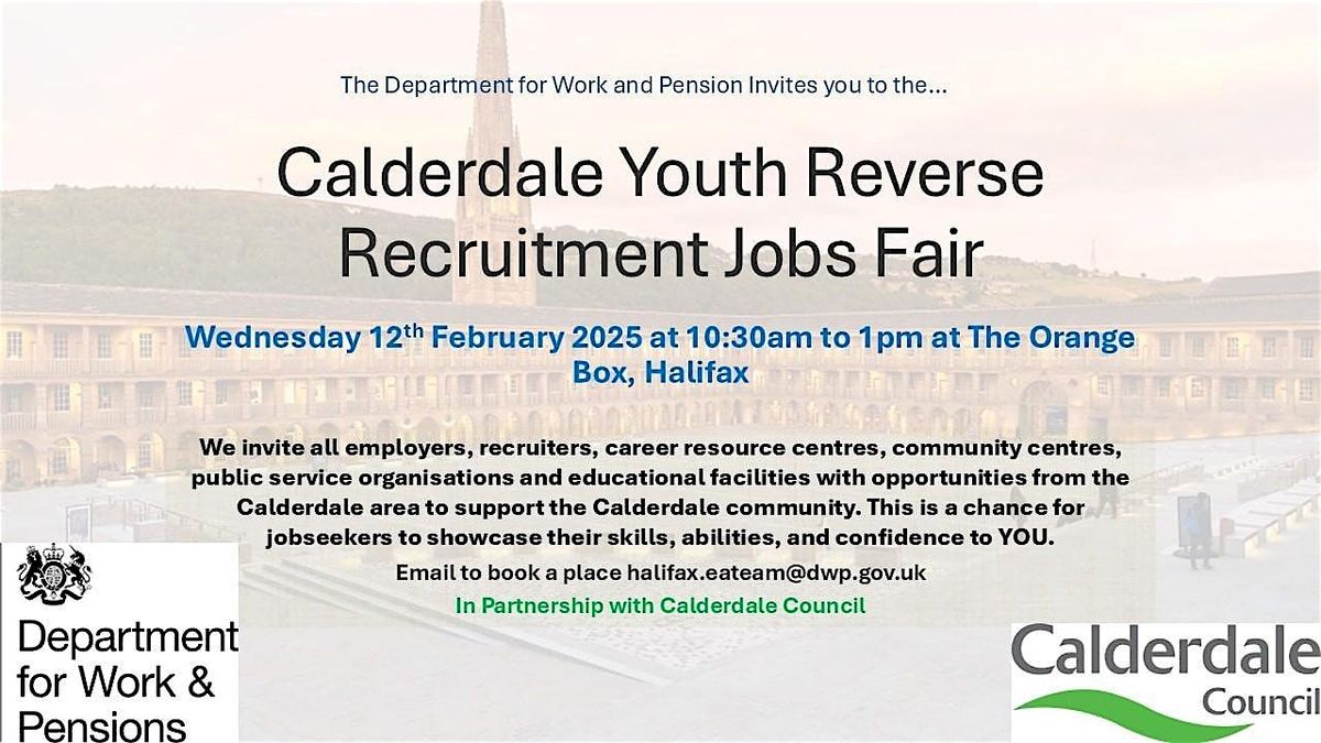 Calderdale Youth Reverse Recruitment Jobs Fair