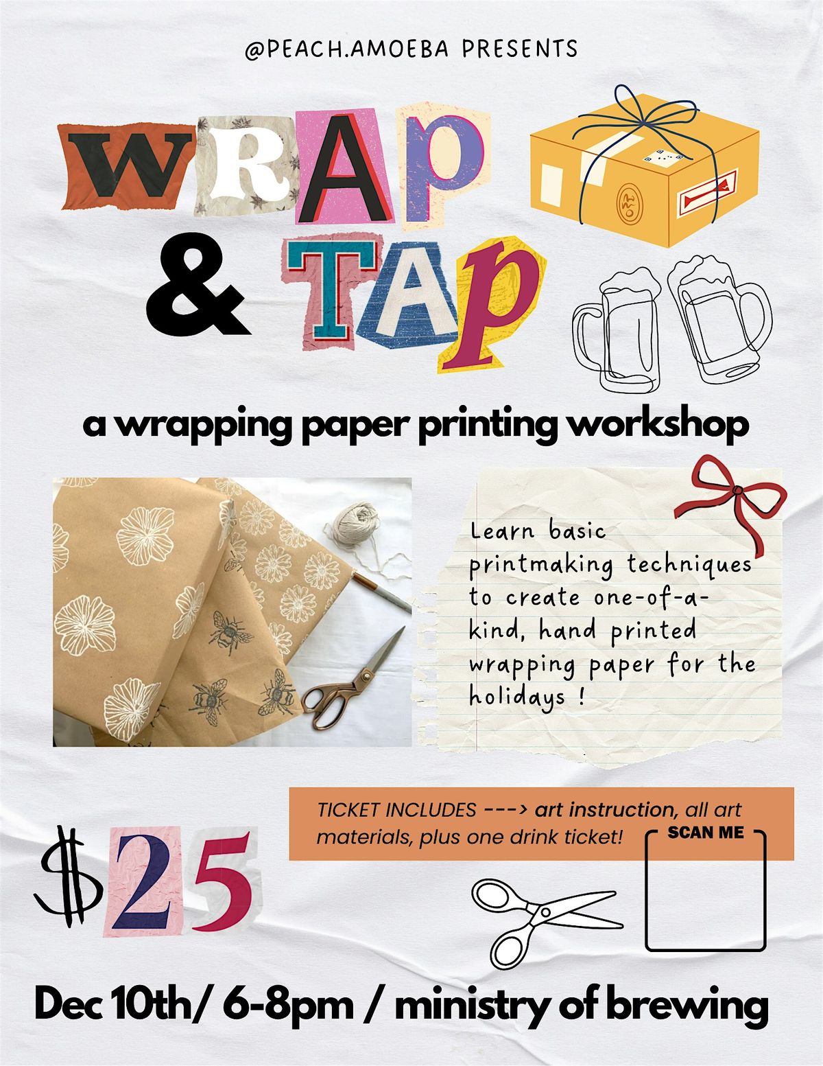 Wrap & Tap - A Wrapping Paper Printing Workshop
