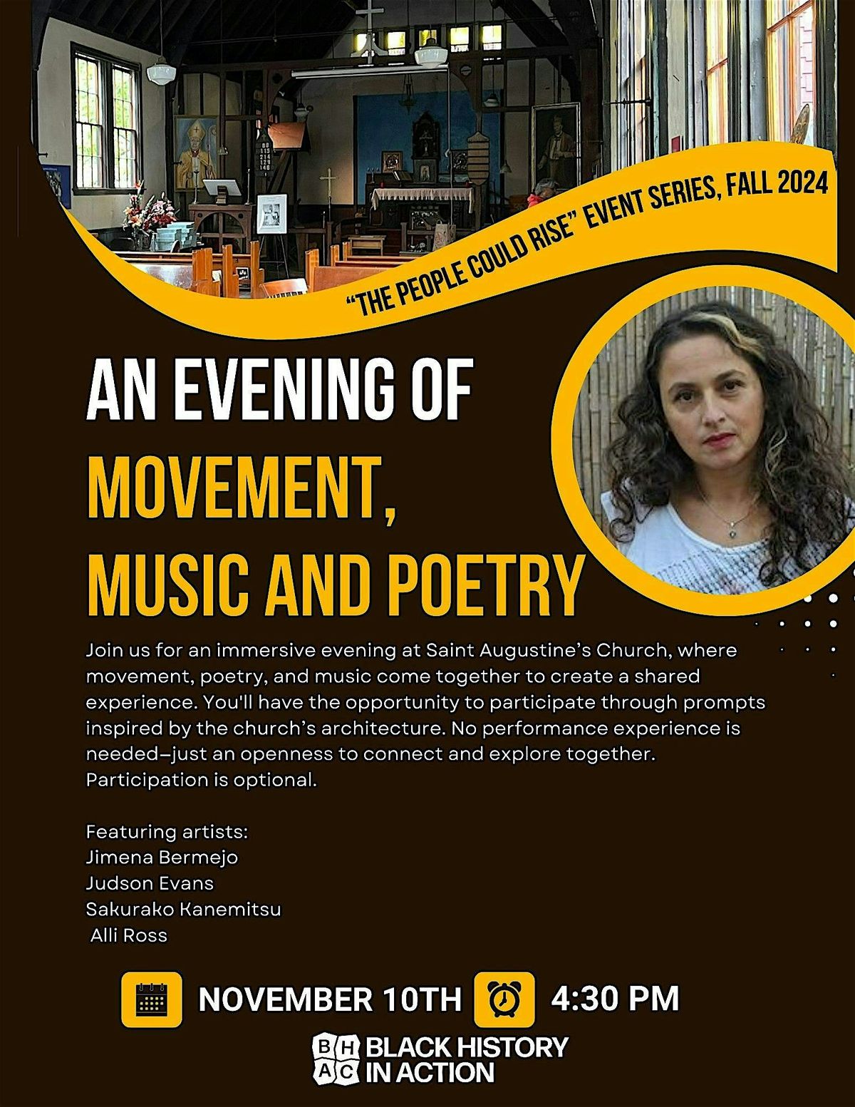 An Evening of Movement, music and Poetry