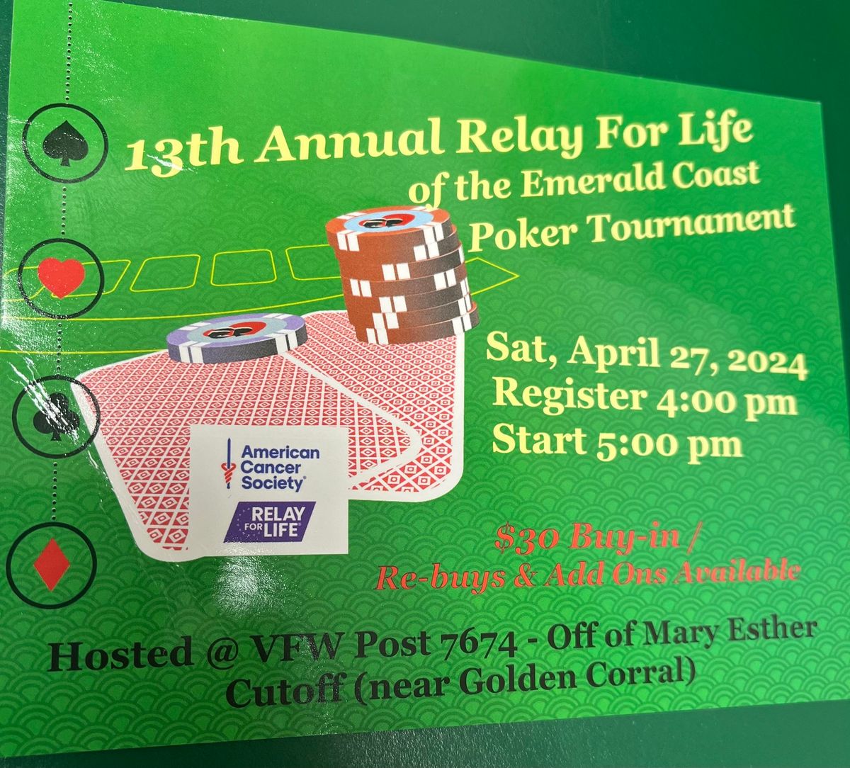 Annual Relay for Life-Poker