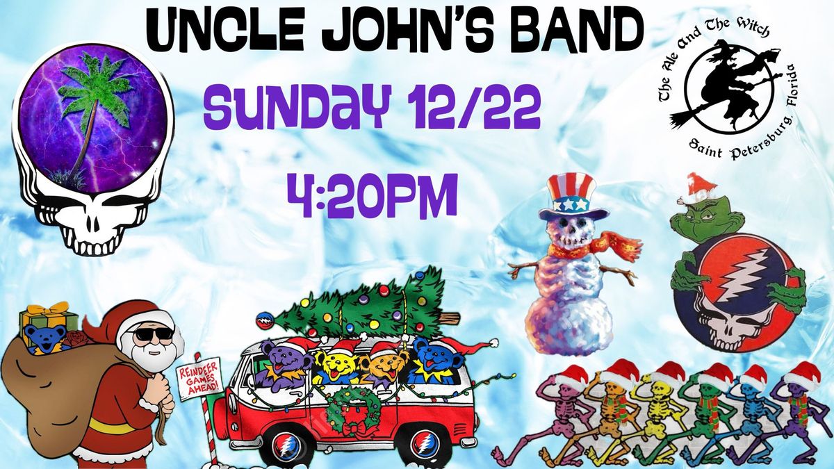 Never miss a Sunday show\u2026. Uncle John\u2019s Band courtyard concert 12\/22 at 4:20pm