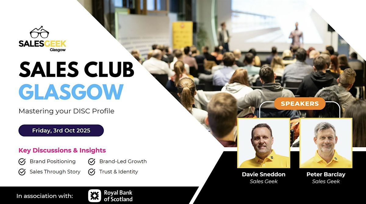 Sales Club Glasgow October 2025