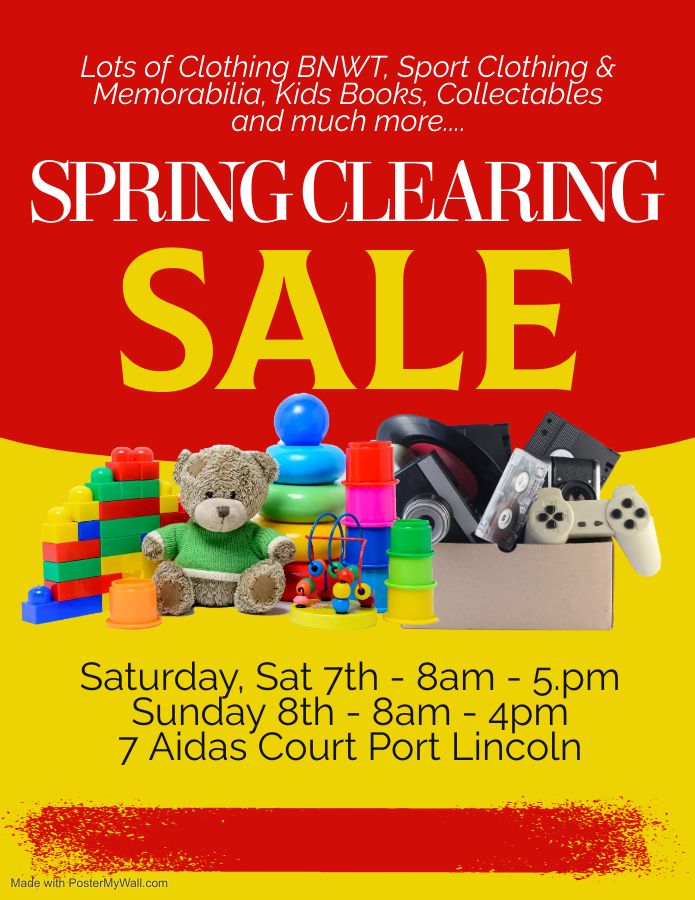 SPRING CLEARING SALE