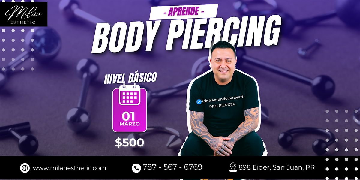 Taller de Piercing - nivel b\u00e1sico