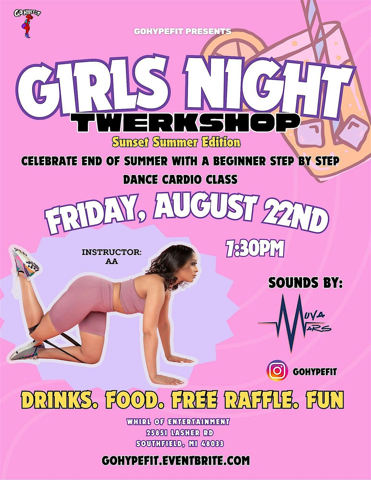 Girls Night Twerkshop ( Summer Sunset Edition)