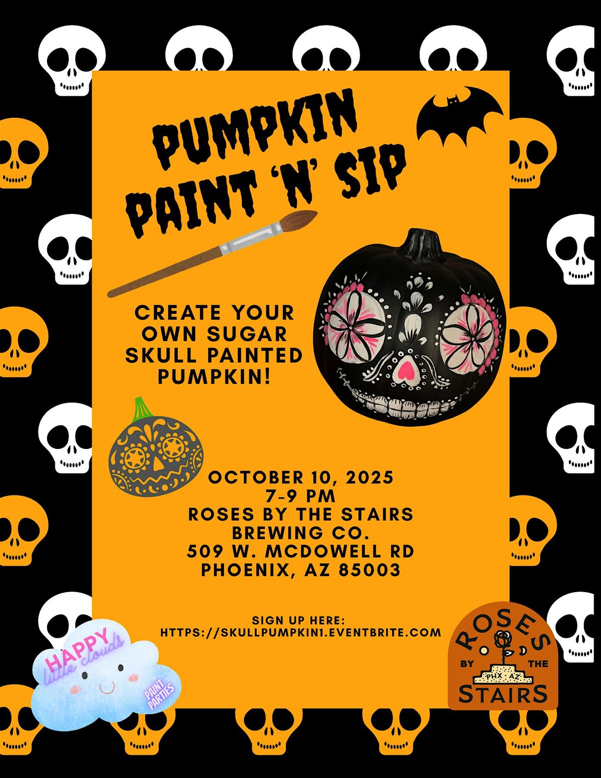 Pumpkin Paint and Sip at Roses by the Stairs Brewing Co.