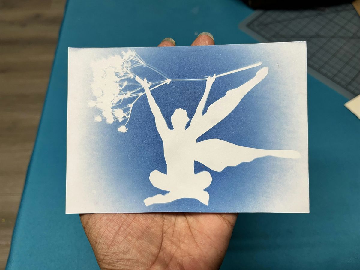 Craft N Sip:  Cyanotype Sunprints