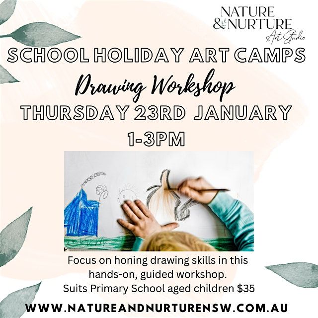 School Holiday Art Camps - Drawing Workshop