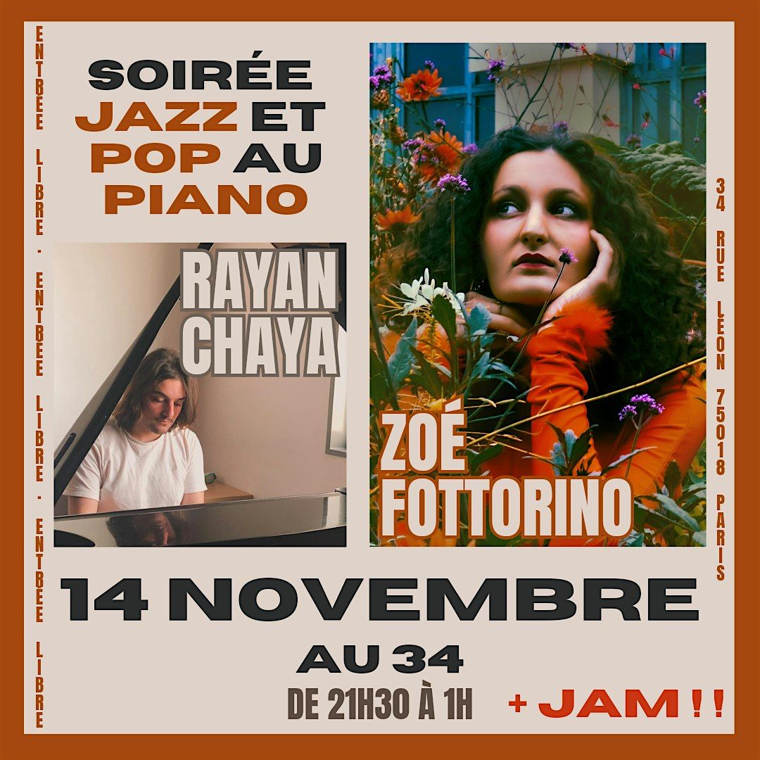 Concert Zo\u00e9 Fottorino + Rayan Chaya