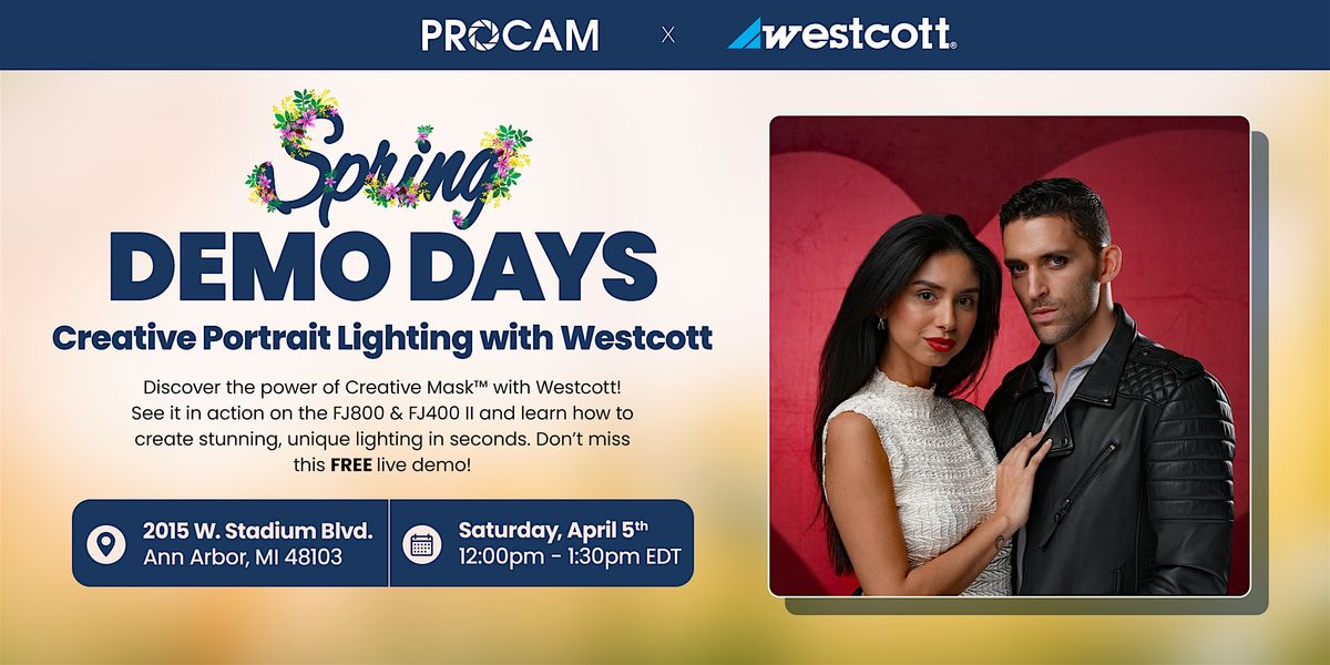 Creative Portrait Lighting with Westcott - Ann Arbor Demo Day Event