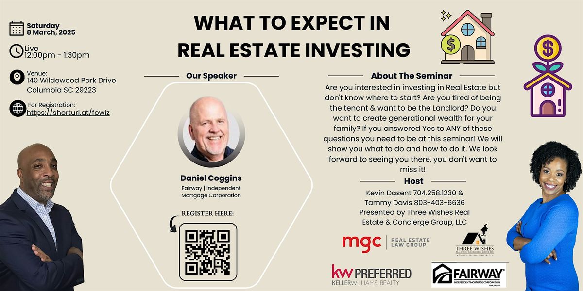 What to Expect in Real Estate Investing Seminar!