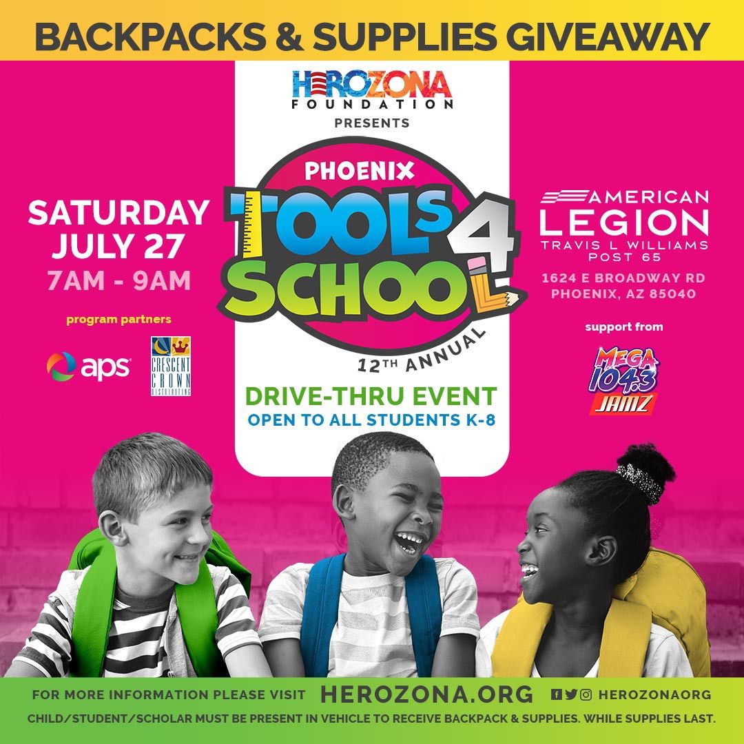 Phoenix Tools 4 School 12th Annual Drive-Thru Event