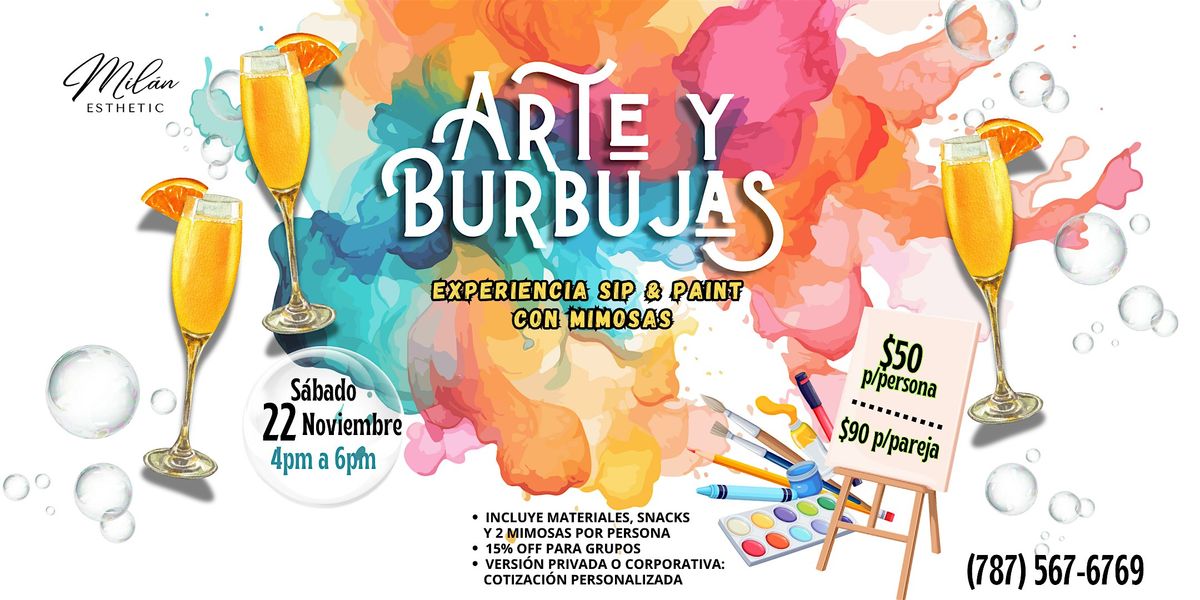 Arte y Burbujas - Sip & Paint