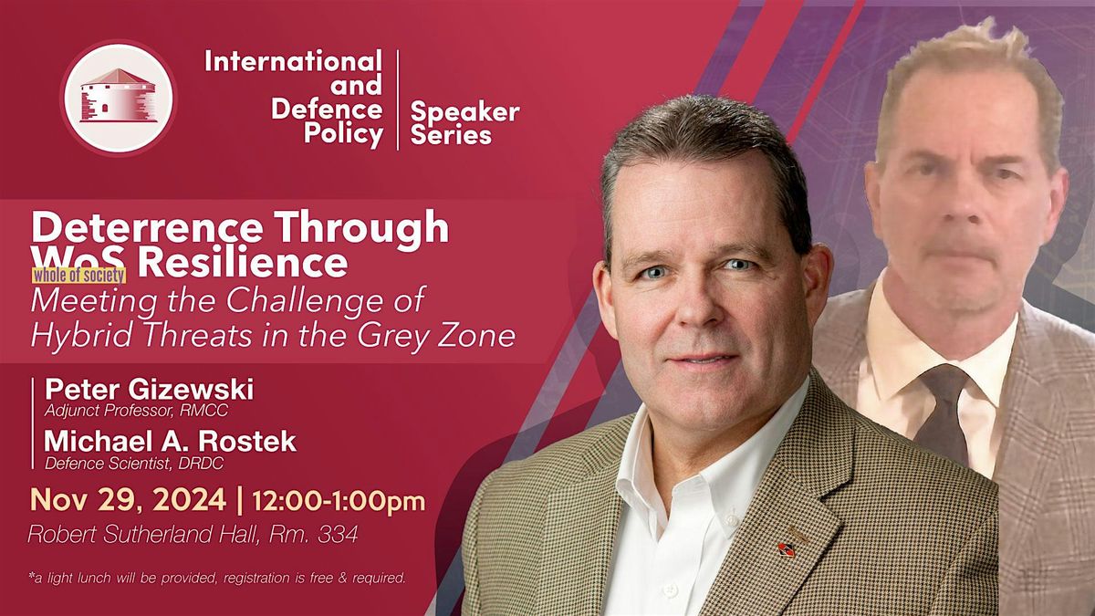 IDP Speaker Series: Deterrence through Whole-of Society Resilience