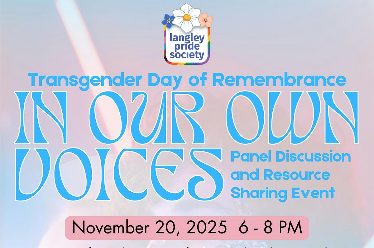 In Our Own Voices: Transgender Panel Discussion and Resources Sharing Event