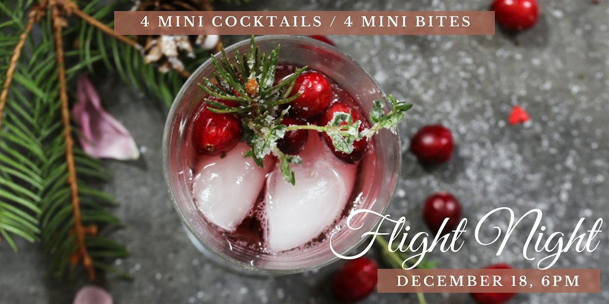 Flight Night at Kingfly Spirits! - Holiday Traditions Edition