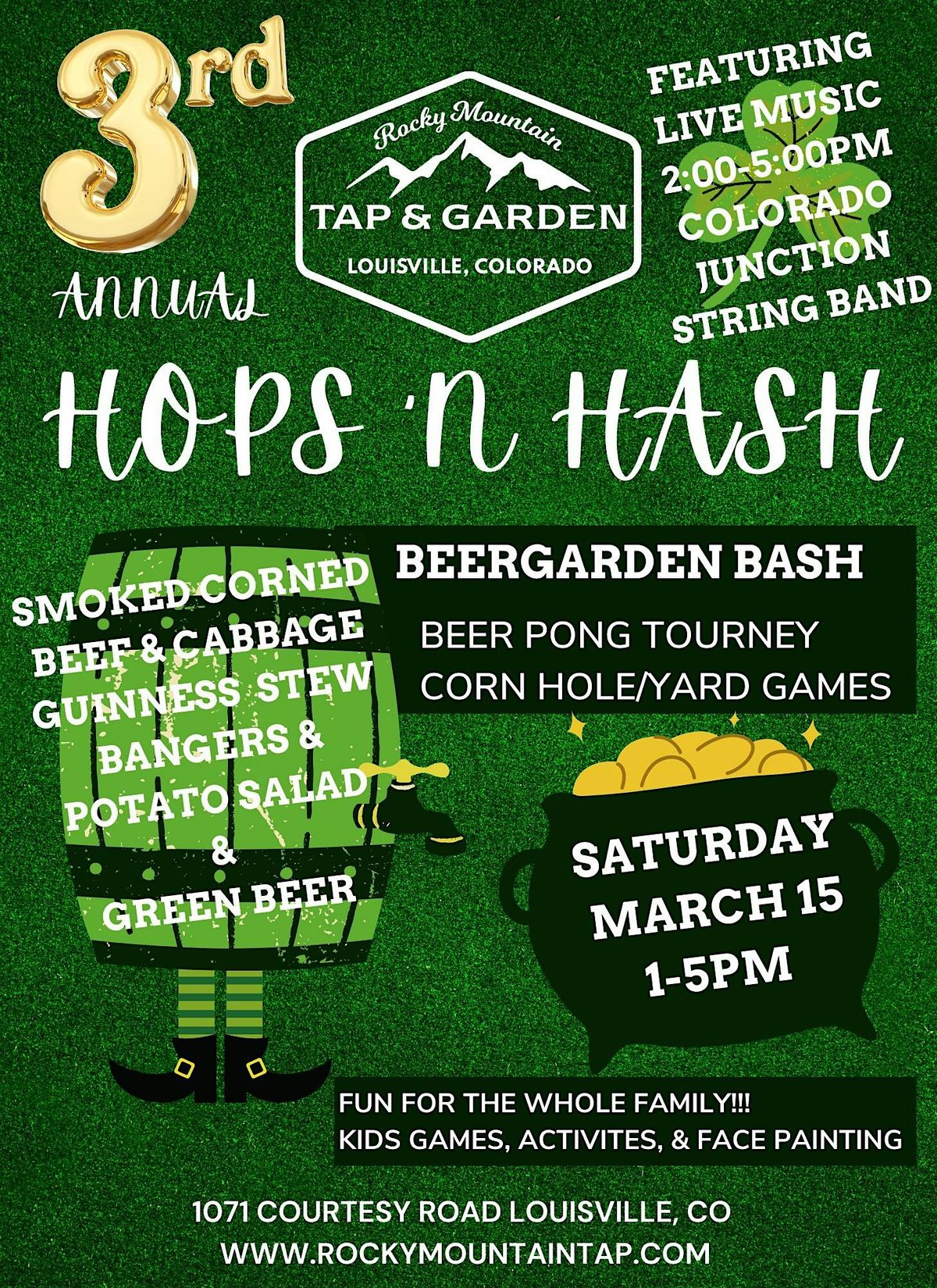 HOPS \u2018N HASH BEERGARDEN BASH