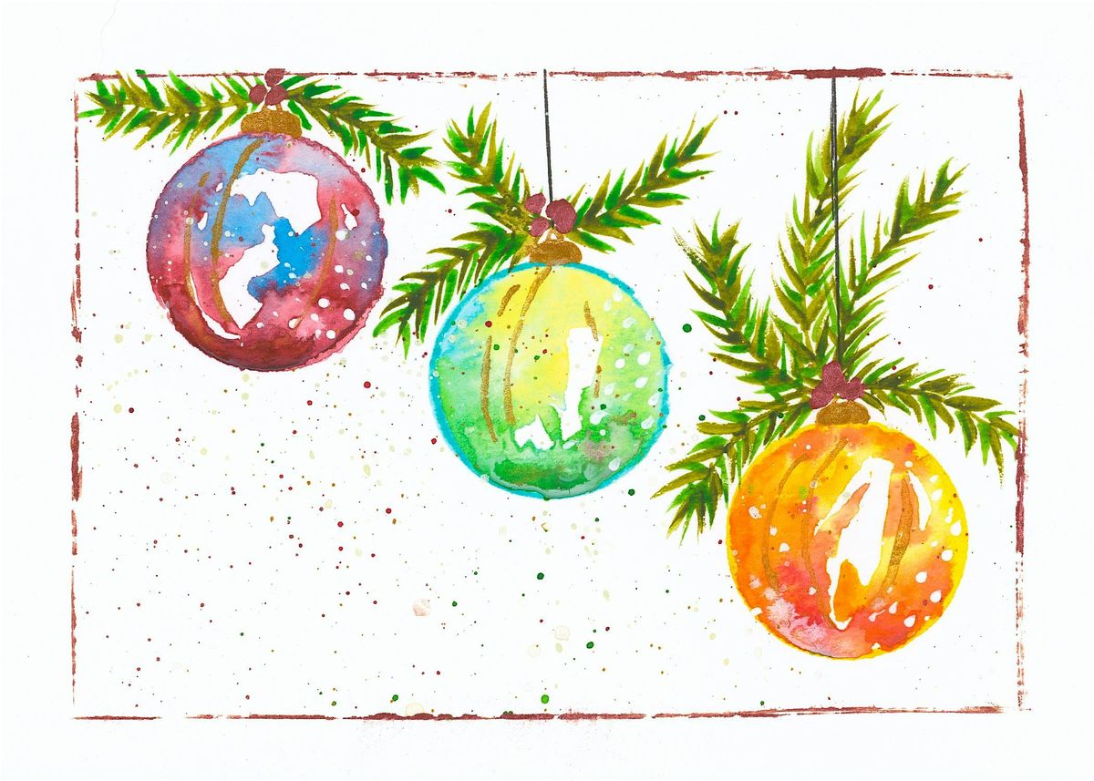 Holiday Watercolor Card Workshop