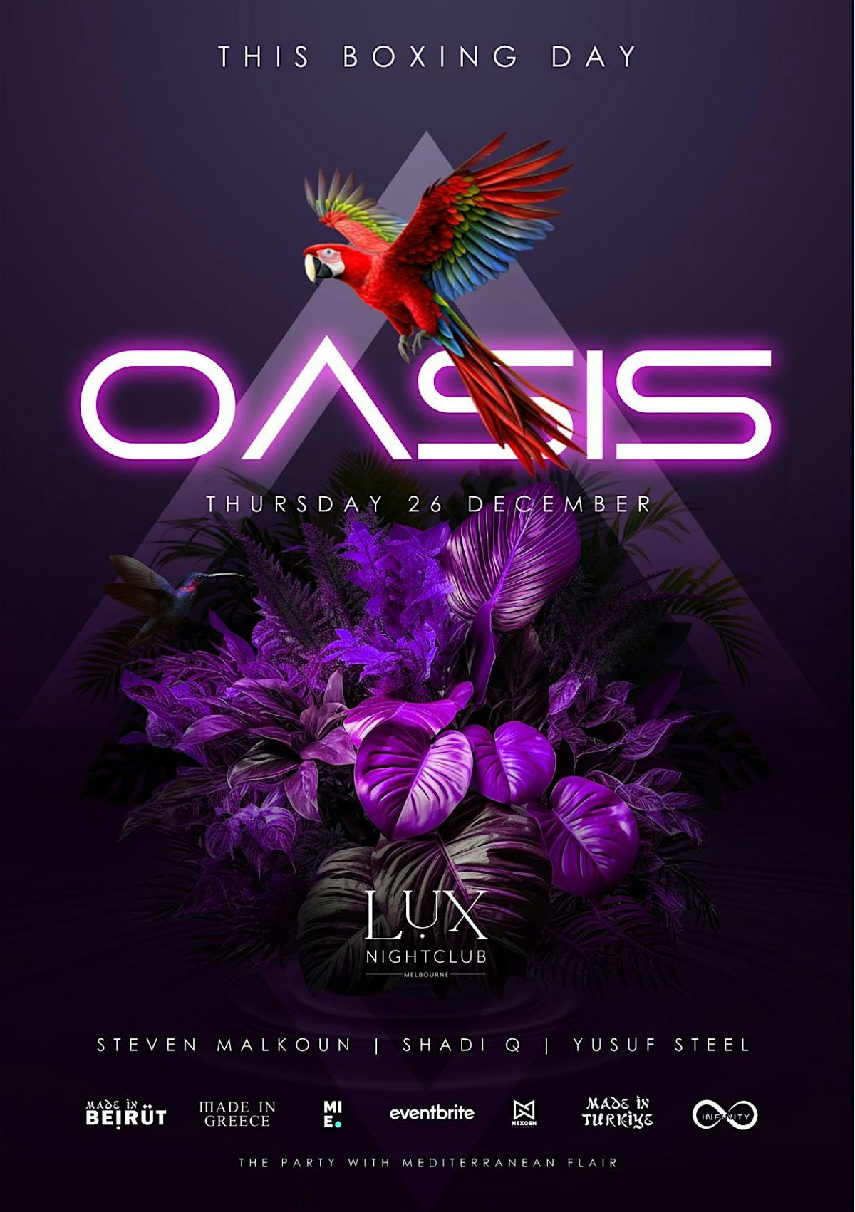 Oasis Club at LUX Melbourne - Boxing Day