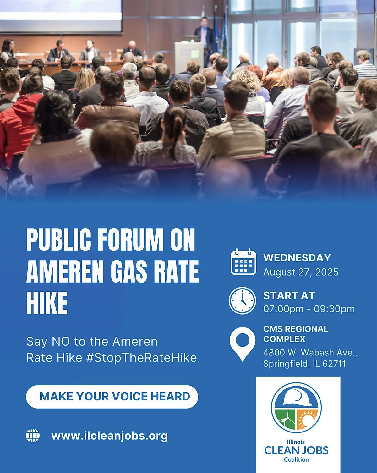 Springfield: Public Forum on  Ameren Gas Rate Hike