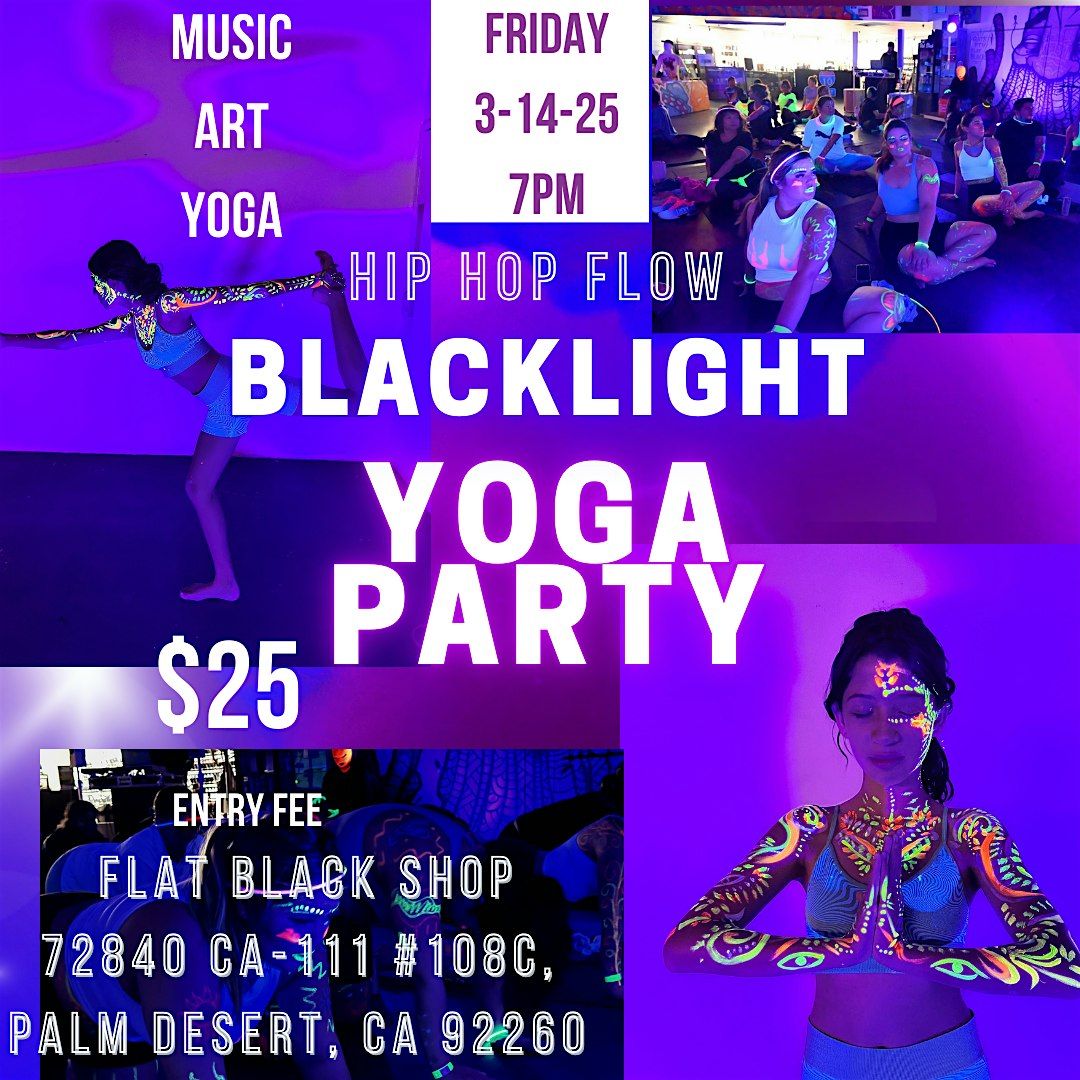 Blacklight Yoga Party