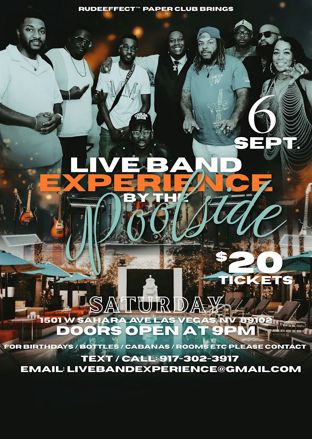 Live Band Experience By The Poolside