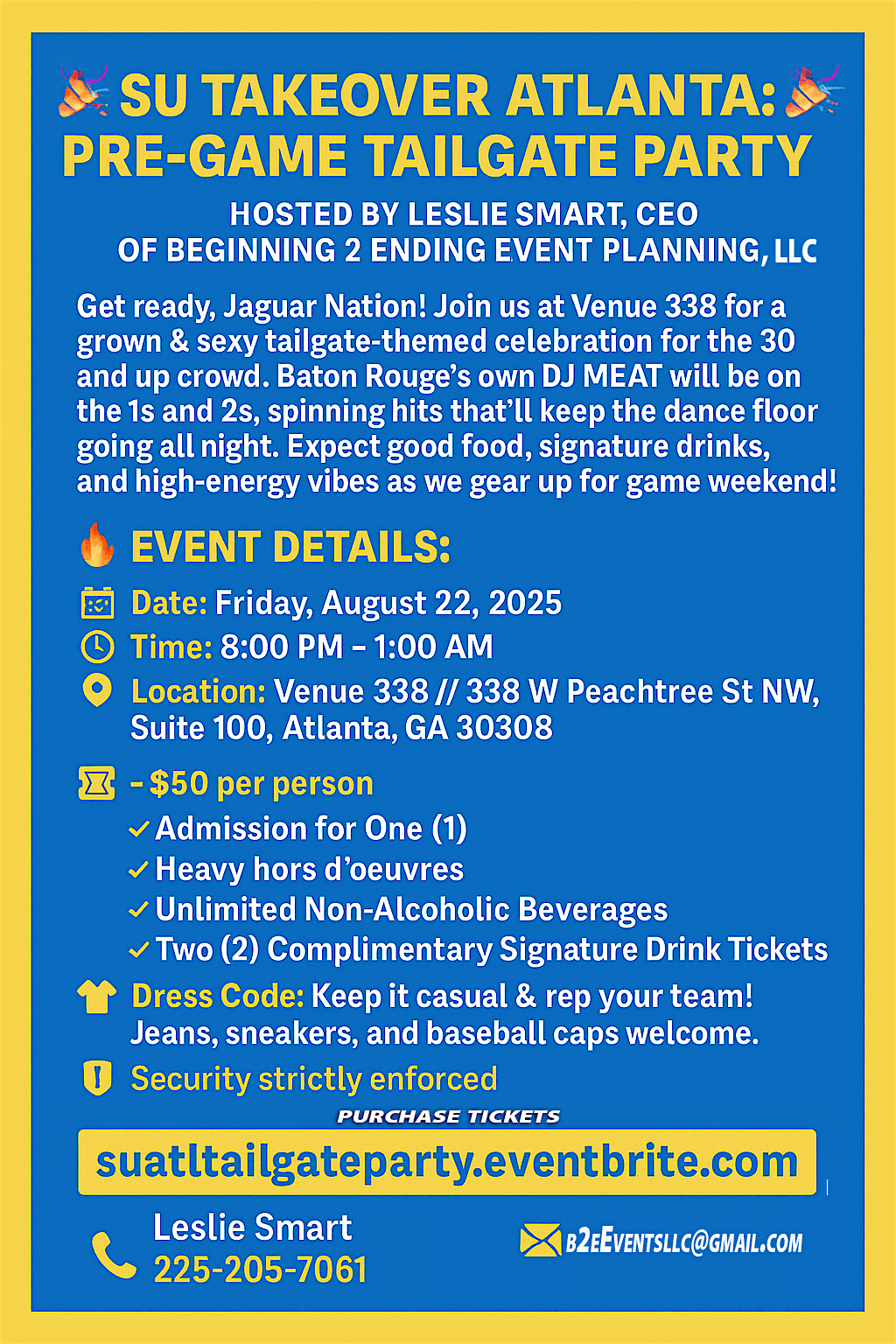 SU Take Over Atlanta  Pre-Game Tailgate Party