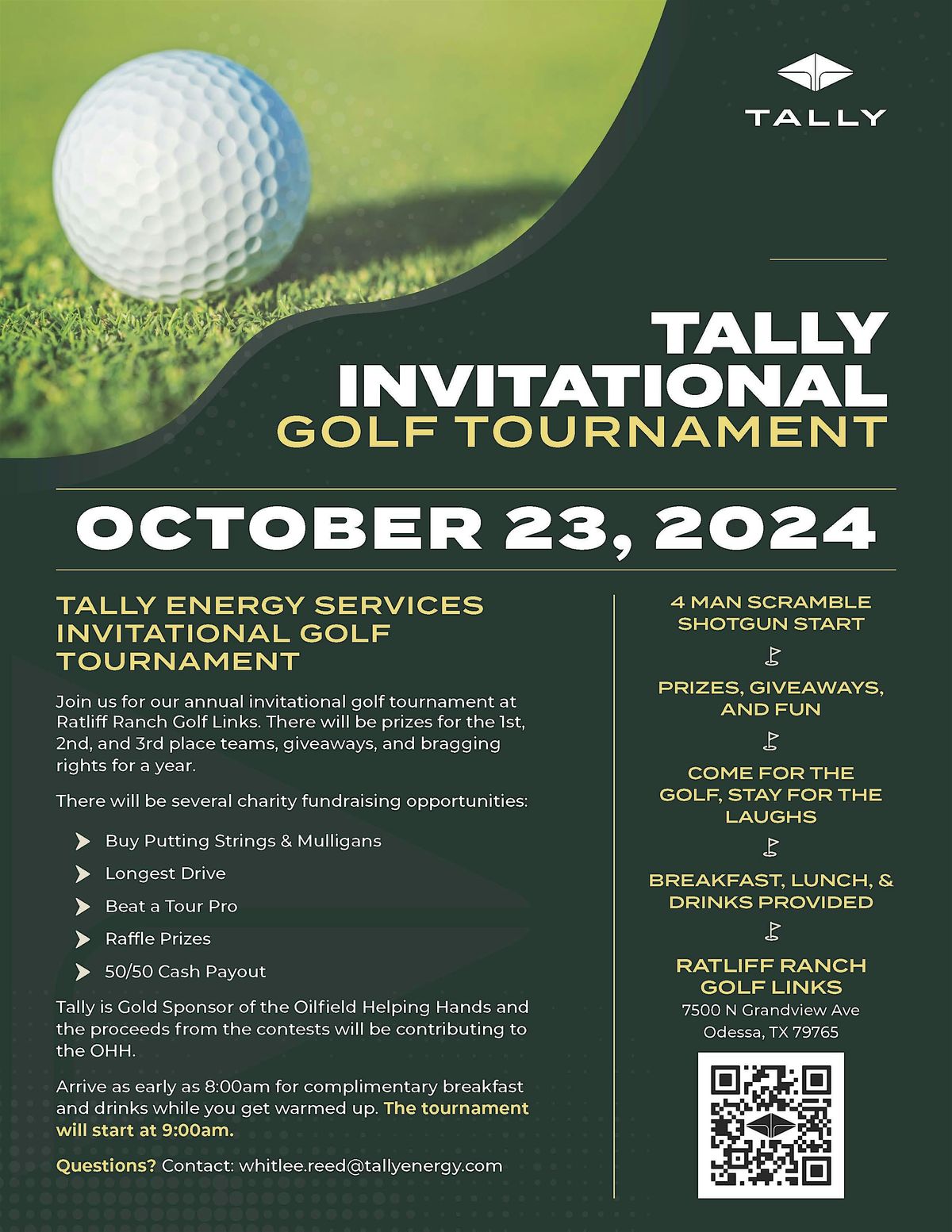 2025 Tally Invitational Golf Tournament