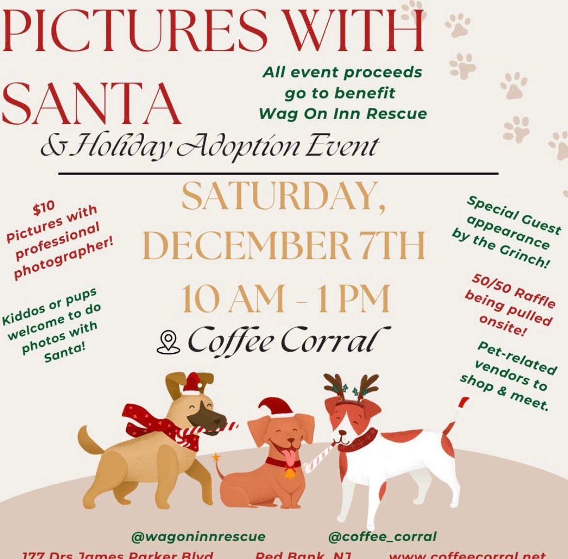 Pictures with Santa and Adoption Event