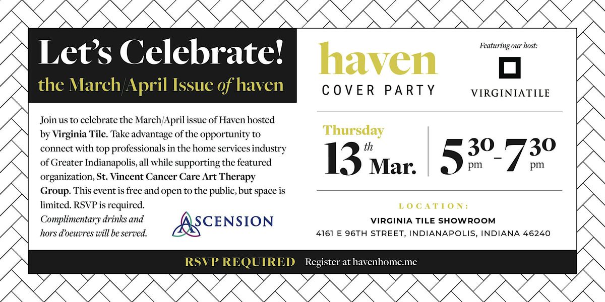 Haven's March\/April 2025 Cover Party