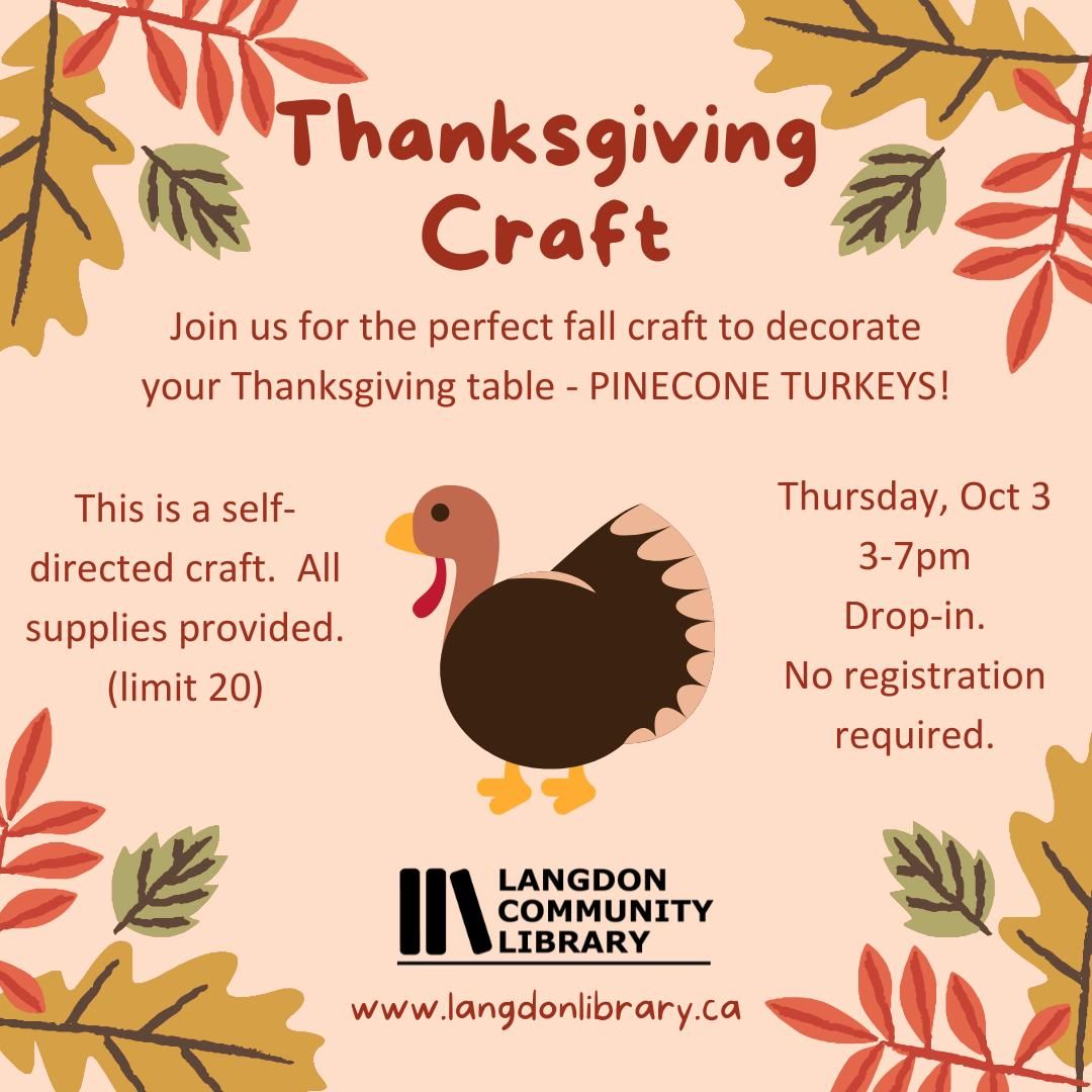 Thanksgiving Craft - Pinecone Turkeys