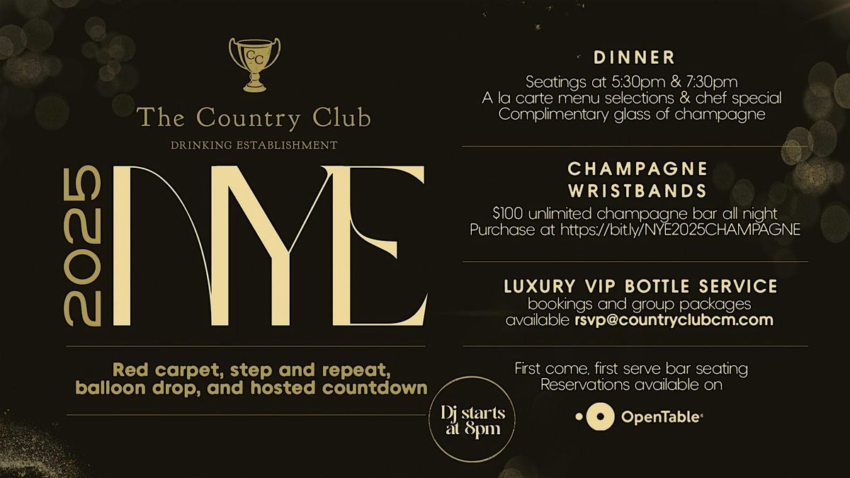 NYE - Unlimited Champagne VIP Access