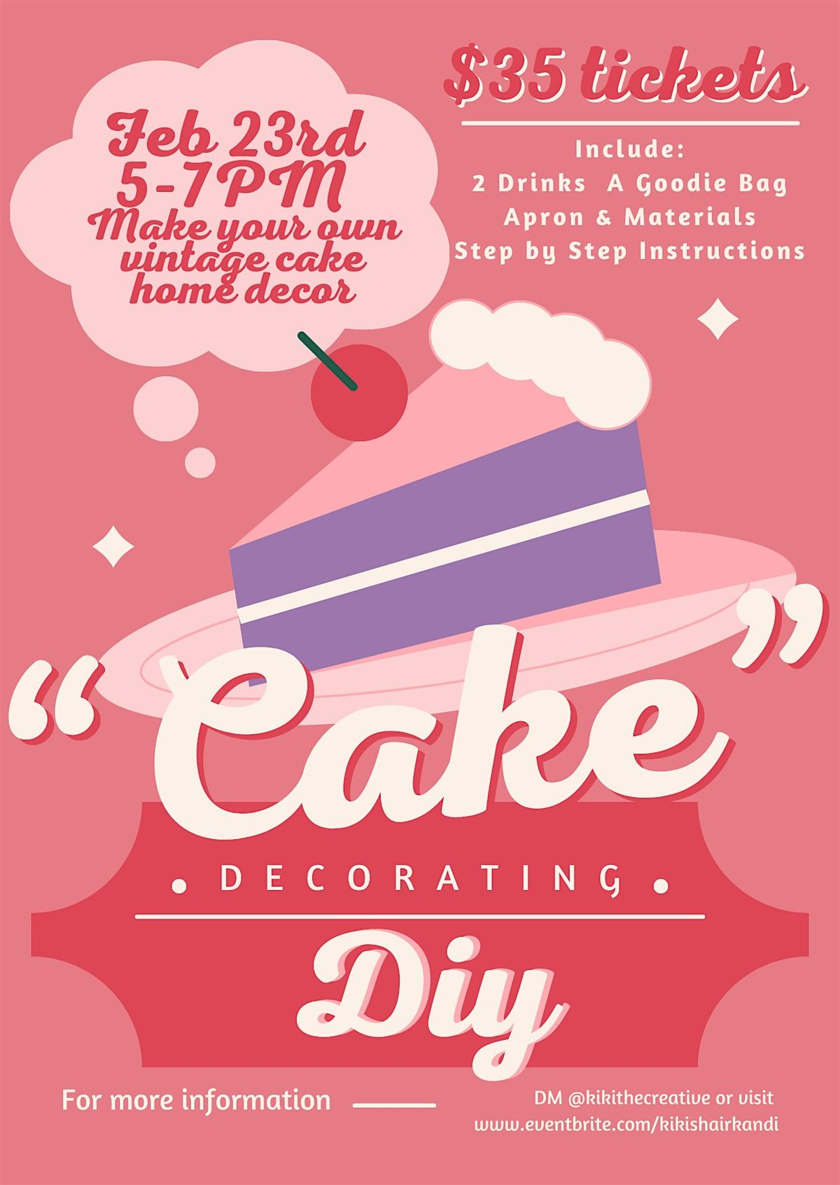 \u201cCake\u201d Decorating DIY Event