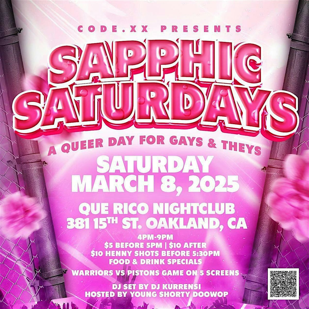 Sapphic Saturday: A Queer Day Party for the Gays & Theys